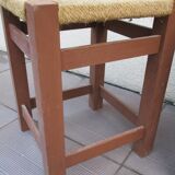 Lot de 4 tabouret corde vintage