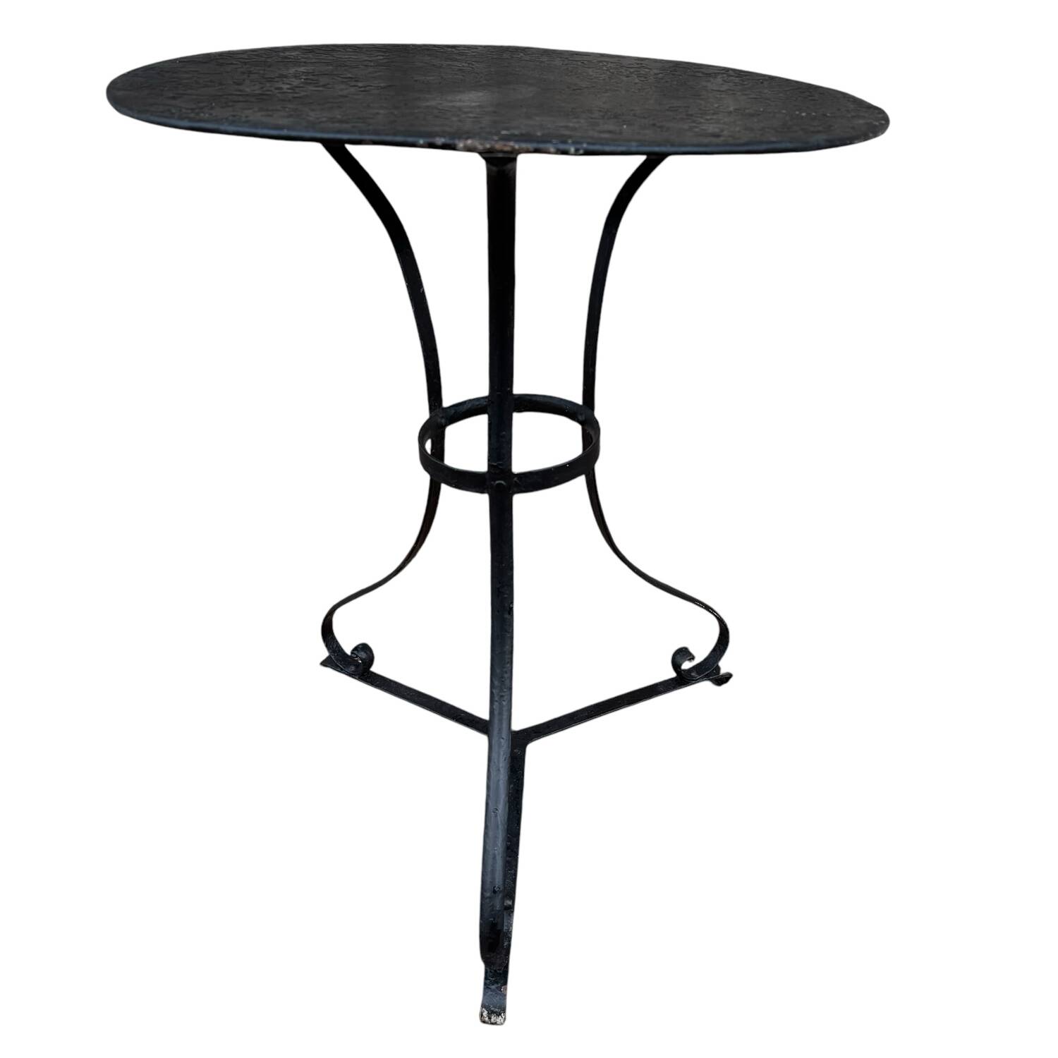 Napoleon III wrought iron pedestal table