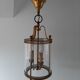 Suspension vintage laiton et verre