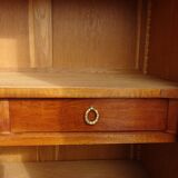 Louis XVI armoire with marquetry and gilded bronze