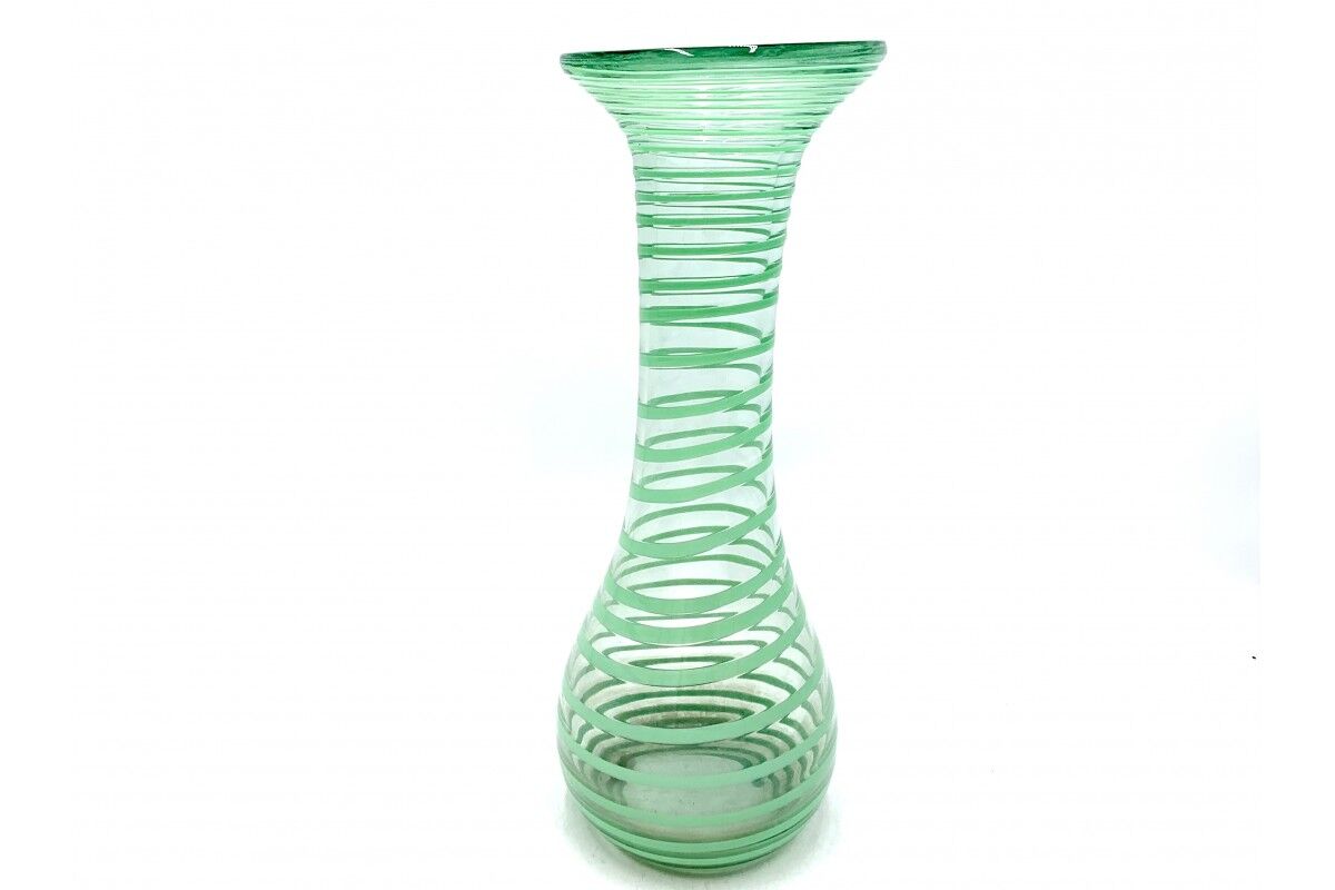 Vintage glass vase, Poland, 1980s