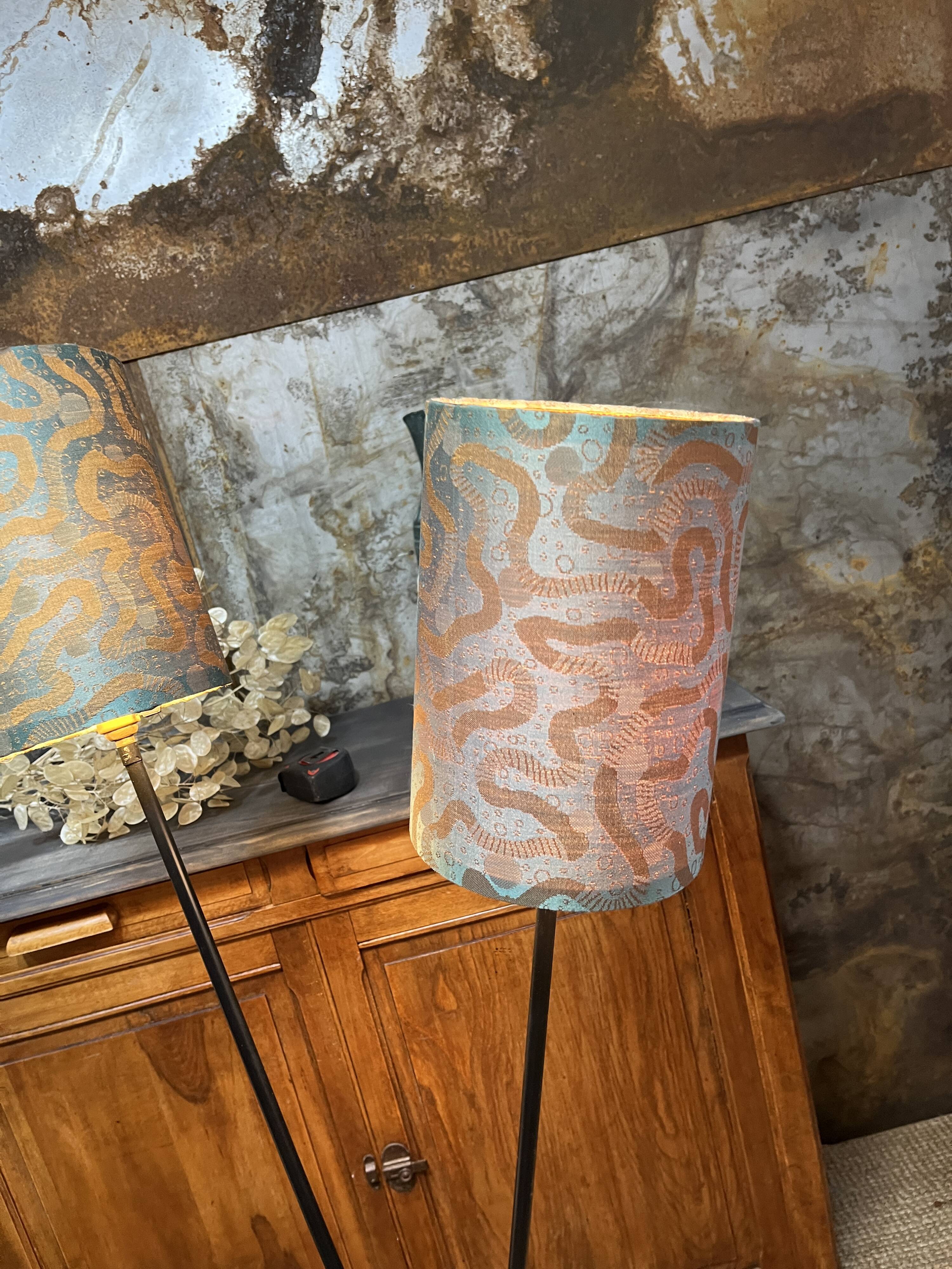 Double foot lamp compass and harness