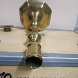 Gilded bronze candle holder