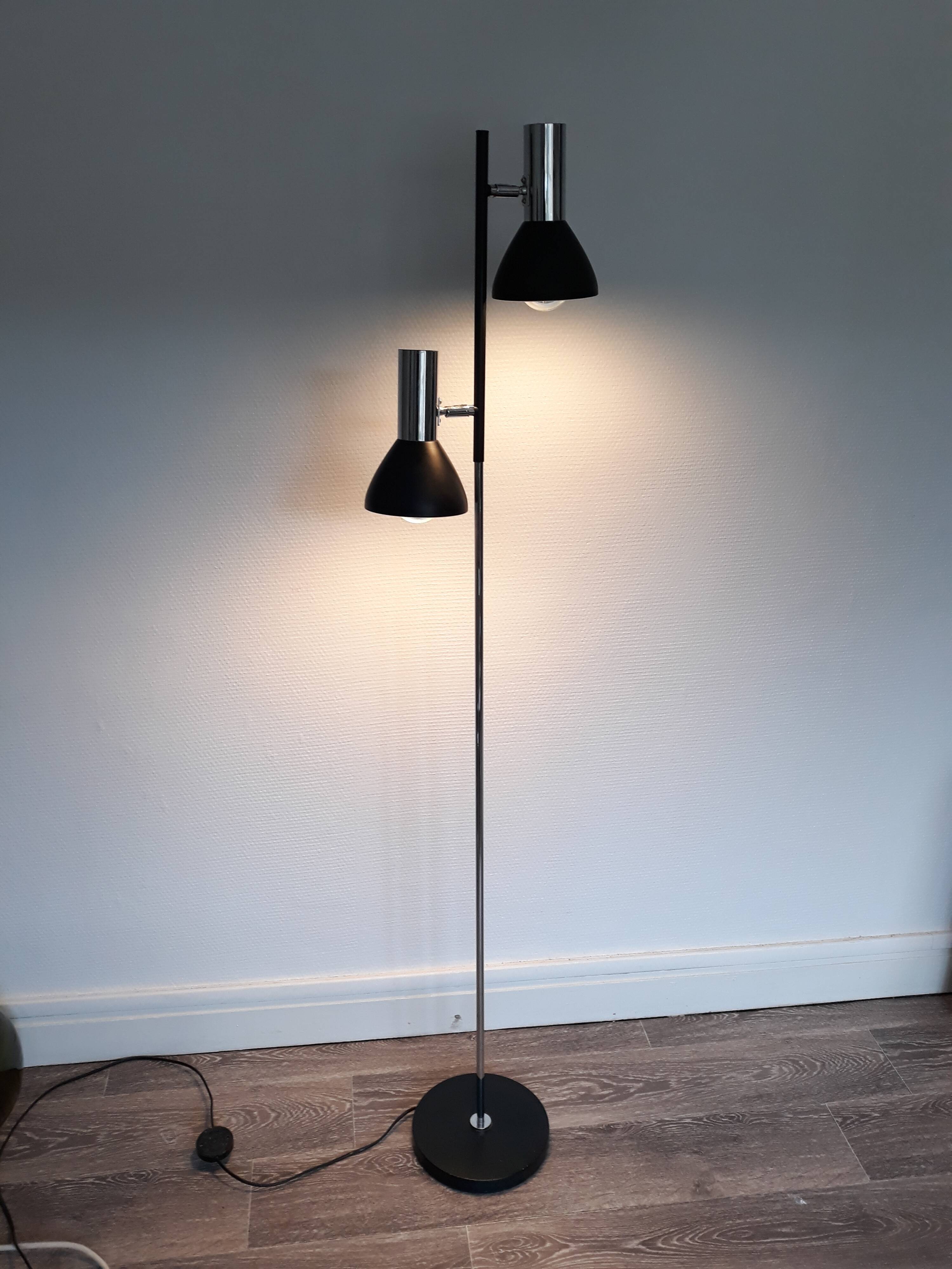 Lampadaire par Koch & Lawy pour Omi, space age  1970