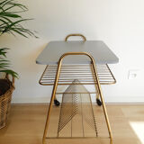 Table vinyl door, electrophone holder, record player, magazine holder, 50s