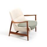 Early Ib Kofod Larsen Easychair Model 4346 / New Upholstered!