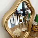 Old vintage gilded mirror