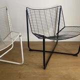 Black räane armchair by niels gammelgaard for ikea