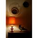 Lampe bois orange et chrome 70's