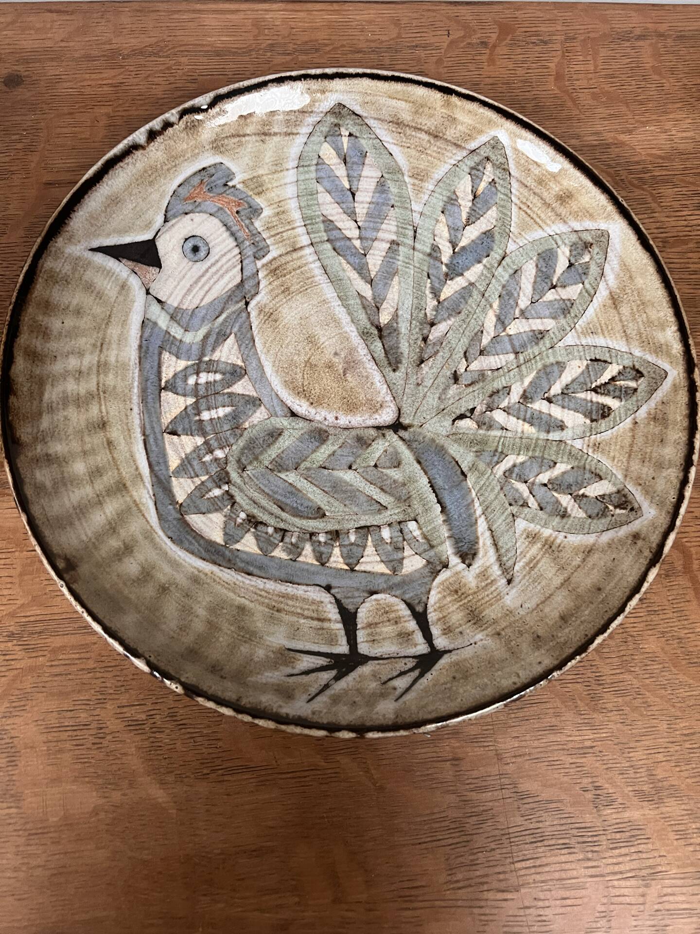 Ceramic plate the old mill Vallauris Perot