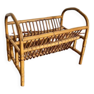 porte revue en rotin