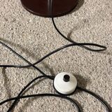Vintage brown steel floor lamp with 2 spotlights