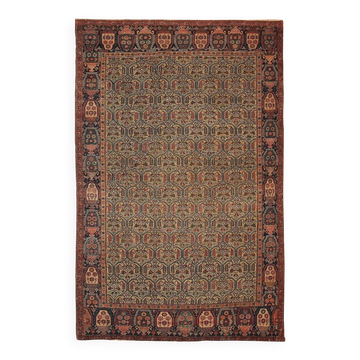 Handmade antique Persian Farahan rug 131cm x 195cm 1860s