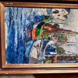 Fishing port painting