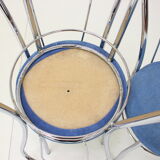 1980s Set of Four Chrome Dining Chairs, Italy