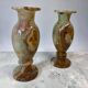 Set of 2 vintage onyx vases / decorative vase