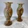 Set of 2 vintage onyx vases / decorative vase