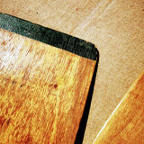 Pair of old wooden oars