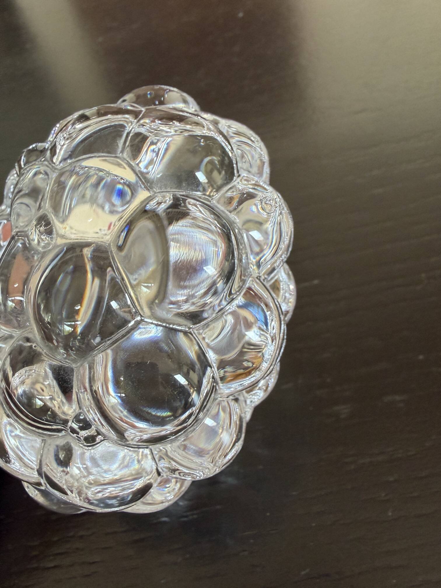 candle holder lantern in crystal Orrefors Sweden