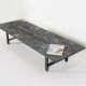 Table basse brutaliste en pierre brésilienne par Pia Manu, 1960