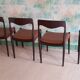 Suite de 4 chaises Moller