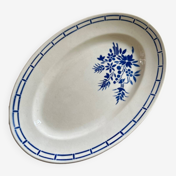 Plat vintage porcelaine de Badonvilliers