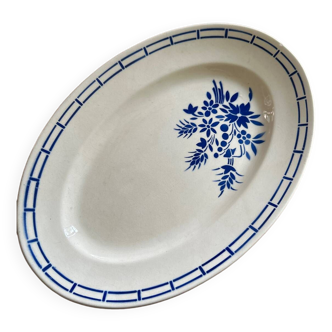 Plat vintage porcelaine de Badonvilliers