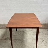 Scandinavian teak table with extension