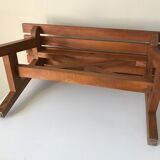 Bench vintage oak Annees 60