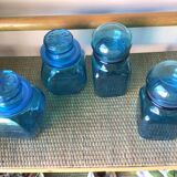 Turquoise blue jars