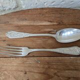 Ravinet d'Enfert silver plated fork and spoon set 84g