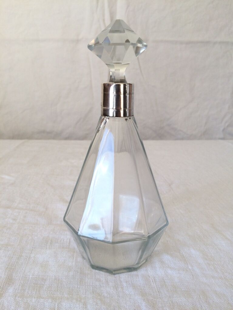 Small carafe in Glass and MASSIF ARGENT - MINERVE
