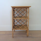 Rattan bedside table