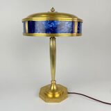 Art deco brass table lamp, 1930's