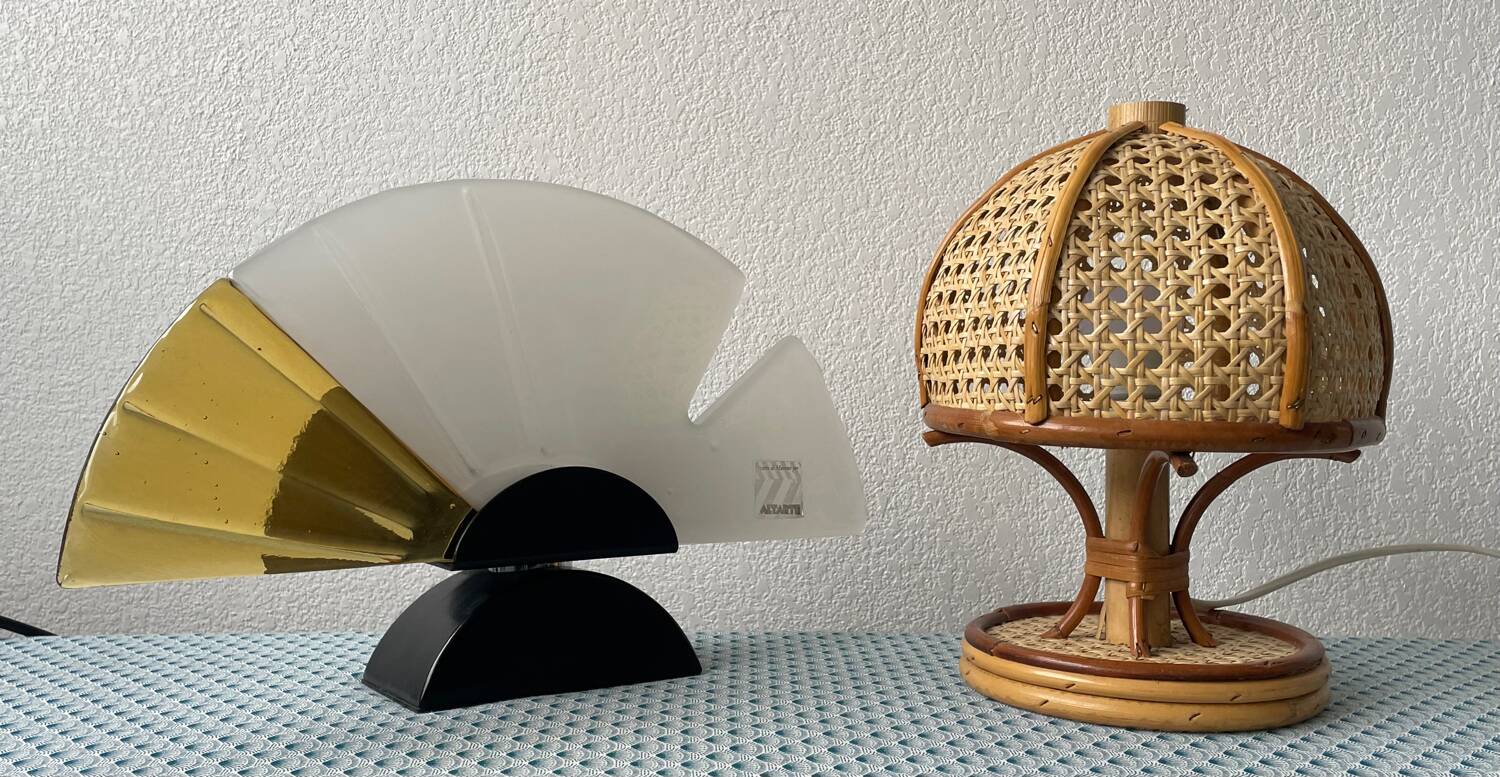 Half-moon Murano lamp