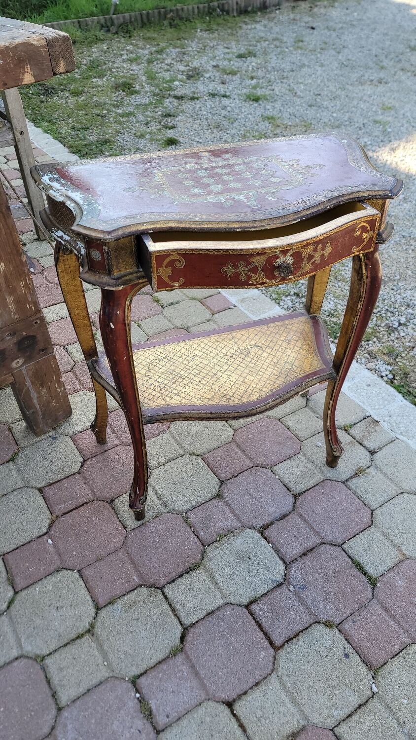 Venetian bedside table