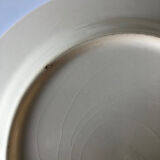 6 flat antique plates in blue white earthenware