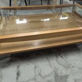 Glass coffee table