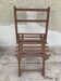Former chair child folding wood brown painted 60s vintage