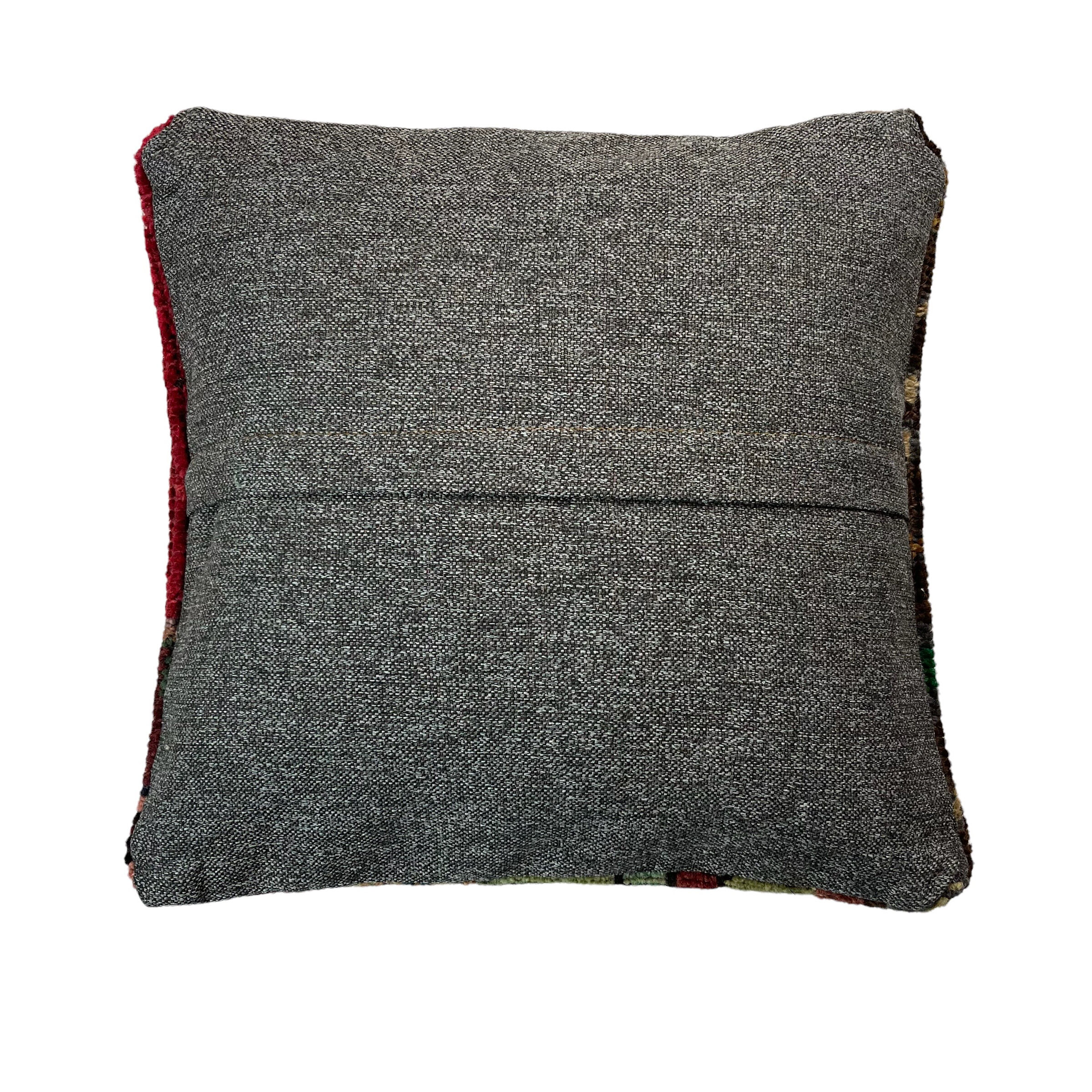 Vintage Turkish Patchwork Rug Cushion Cover 40x40 cm