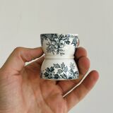 Set of 4 antique earthenware egg cups