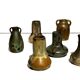 Set of 7 miniature stoneware vases, Denbac & Charles Greber, France, early 20th century