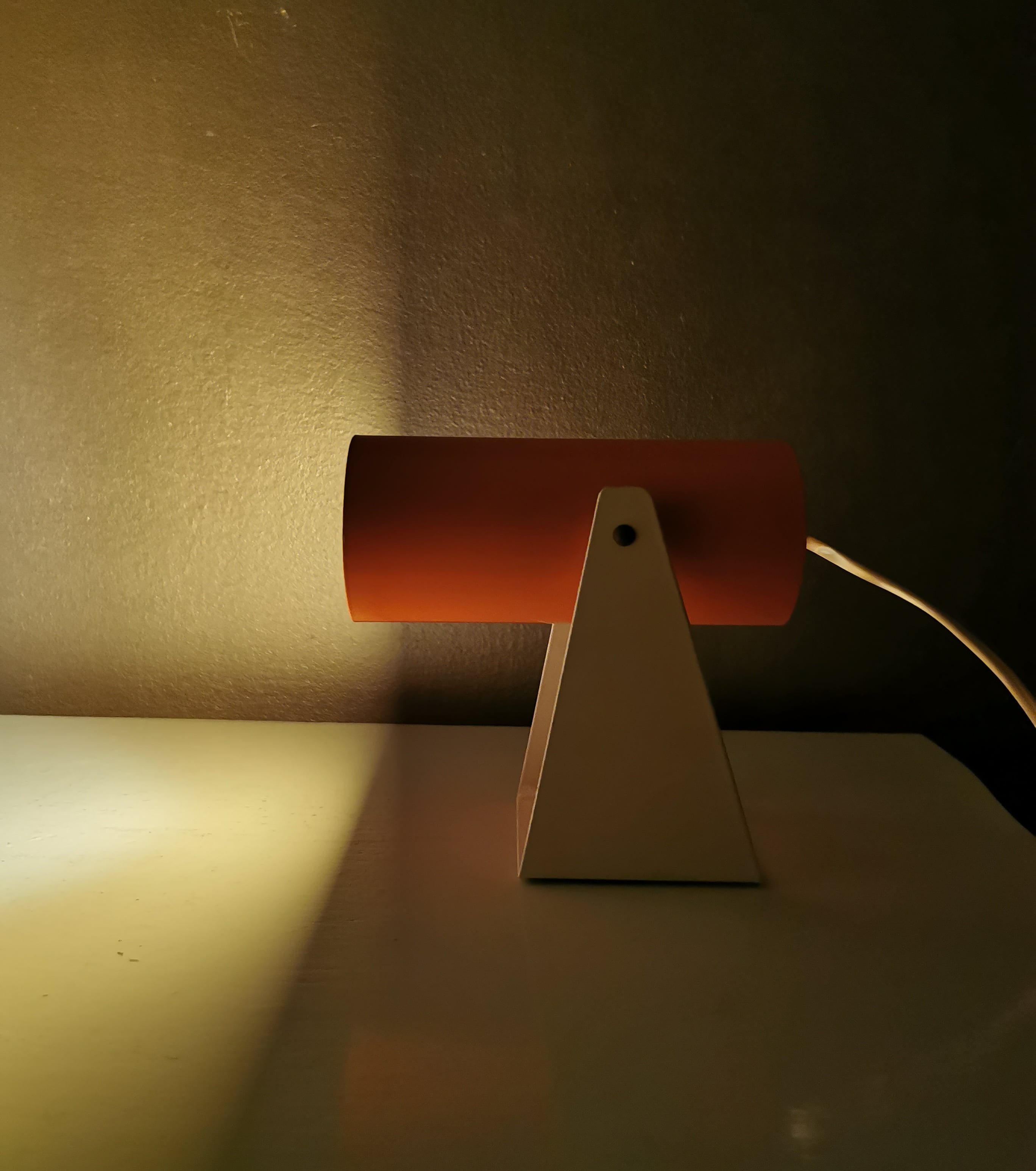 Vintage metal desk lamp wall lamp from the seventies