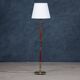 Mid-Century Floor Lamp in Teak & Brass, Denmark, 1960s