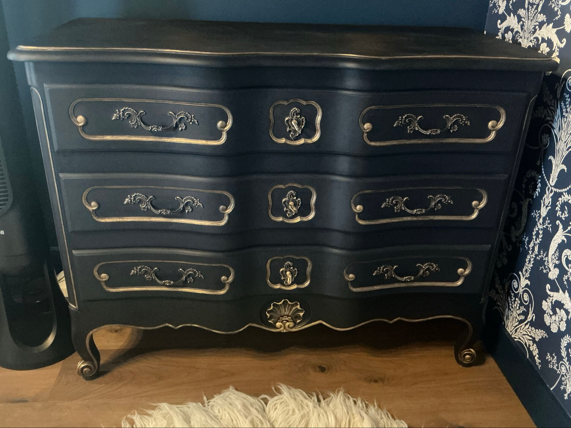 Louis XV style tomb commode reinterpreted