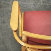 Ligna Adjustable Swivel Office Chair, Czechoslovakia, 1950s