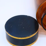 Pharmacy/apothecary old amber glass pot