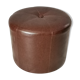 Pouf foot rest vintage leather
