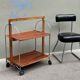 Rolling folding service table bocado 50s vintage