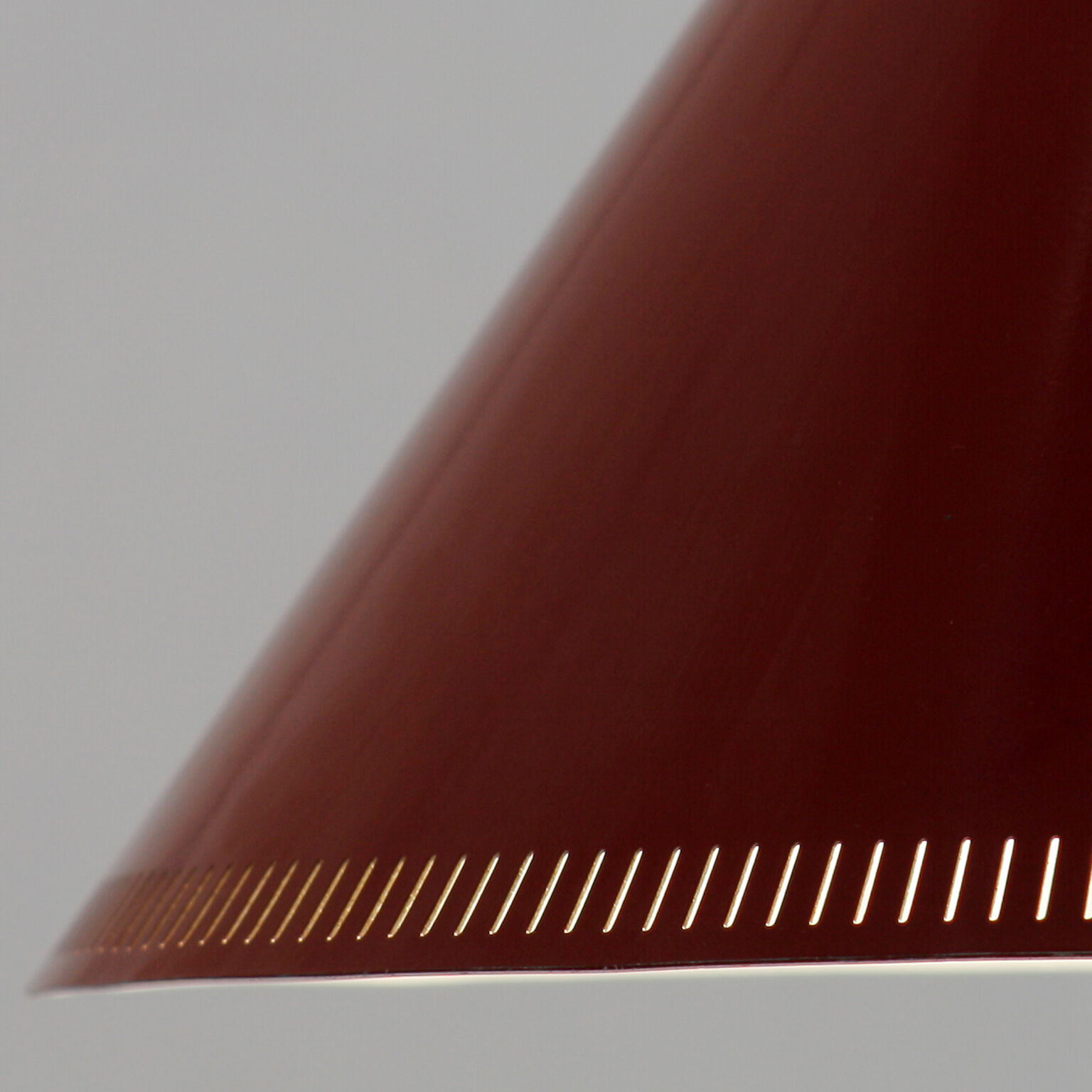 Danish conical hanging lamp goes up and down 1960's